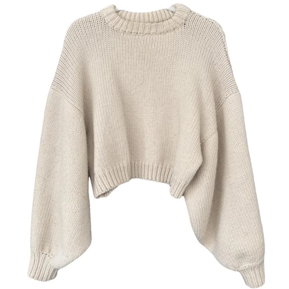 I Love Mr. Mittens Cream Wool Sweater